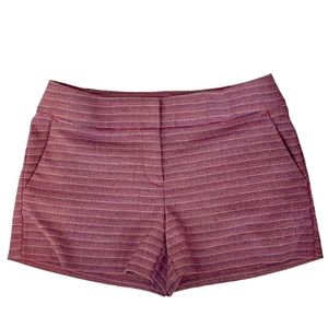 LOFT THE RIVIERA SHORT PINK KNIT FLAT FRONT TEXTURED MINI FLATTERING SIZE 4